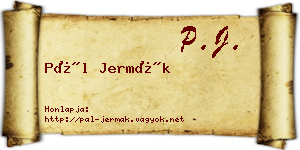 Pál Jermák névjegykártya